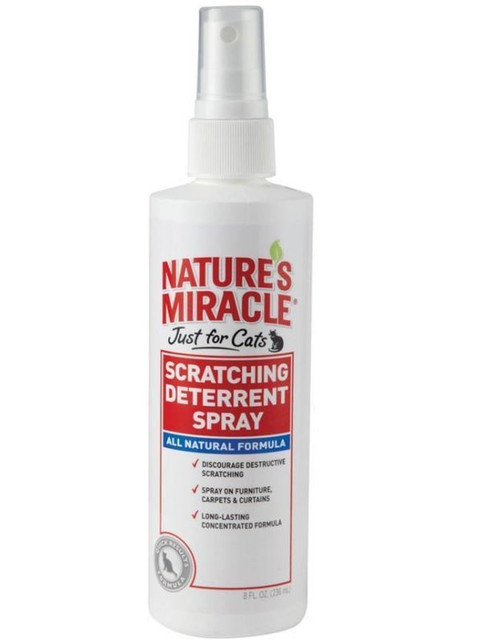 Nature's Miracle Just For Cats Scratching Deterrent Spray 8oz Bottle CountryMax