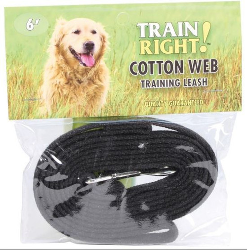 cotton web training leash