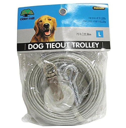 dog tie out trolley