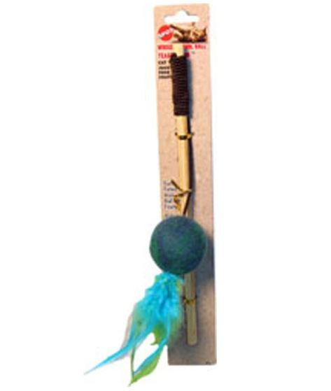 Spot Wuggle Wool Ball Teaser Wand - CountryMax