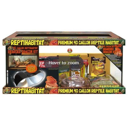 Zoo Med Reptihabitat Premium Habitat Bearded Dragon Kit, 40 Gallon