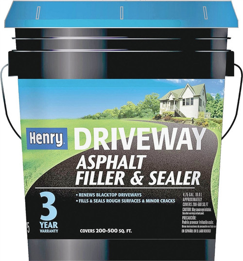 Henry Driveway Asphalt Filler & Sealer, 5 Gal. Pail, Black CountryMax