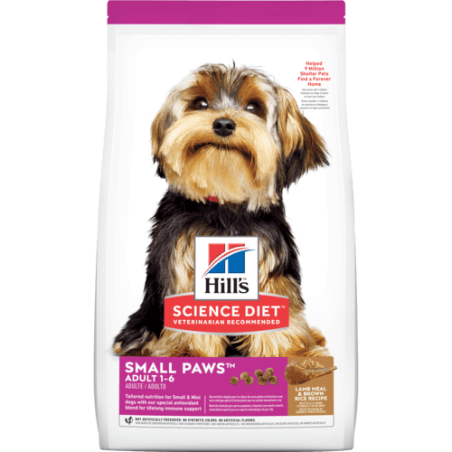 Hill's Science Diet Adult Small Paws Lamb Meal & Rice Dog Food