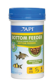API Bottom Feeder Premium Shrimp Sinking Pellets Fish Food, 4 Oz.