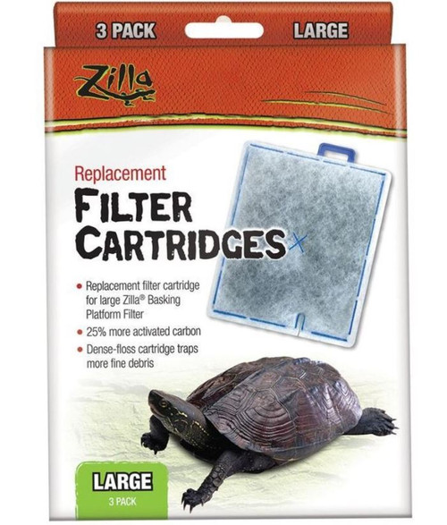 Zilla Replacement Filter Cartridges, Large, 3 Pack