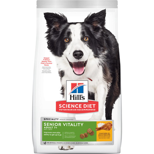 Hill's Science Diet Adult 7+ Senior Vitality Chicken & Rice Recipe