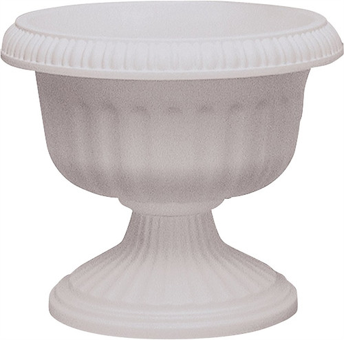 Southern Patio UR1212WH Grecian Urn Planter, White, 12"