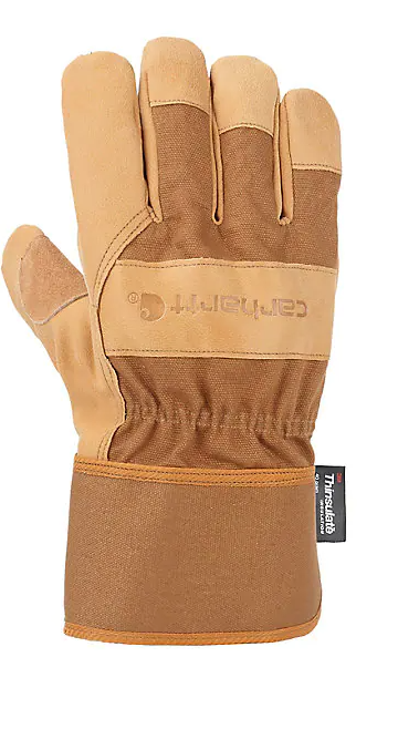 Carhartt Men's Safety Cuff Grain Leather Work Gloves