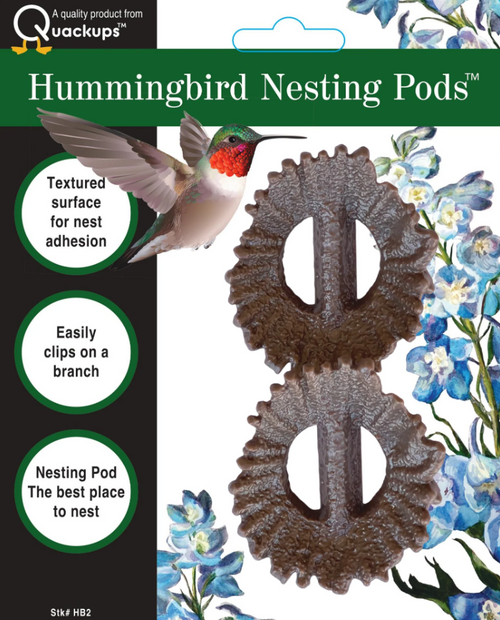 Quackups Hummingbird Nesting Pods, 2 Pack