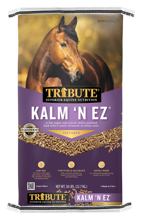 Kalmbach Tribute Kalm 'N EZ Textured Horse Feed, 50lbs