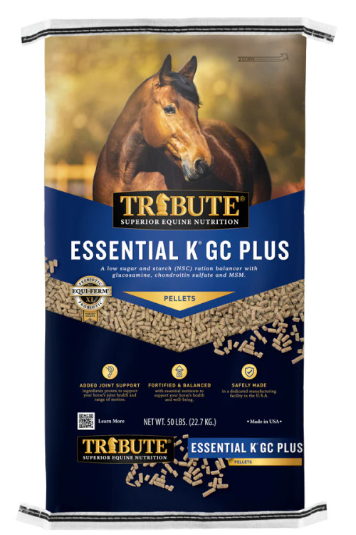 Kalmbach Tribute Essential K GC Plus Pelleted Horse Feed, 50lbs