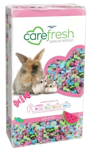 Hamster Carefresh Tutti Frutti Bunny Litter Box Carefresh Dust