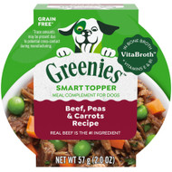 Greenies Smart Topper Meal Topper for Dogs Beef, Peas & Carrots 2oz