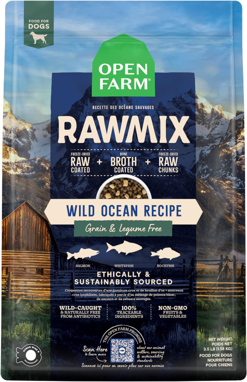 Open Farm Rawmix Wild Ocean Recipe Grain & Legume Free Dog Food