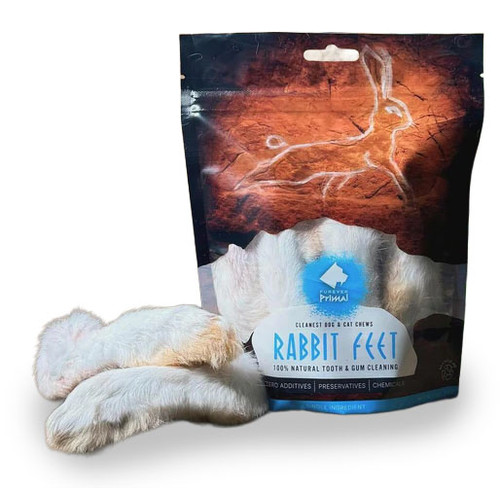 Furever Fierce Rabbit Feet, 6 count.