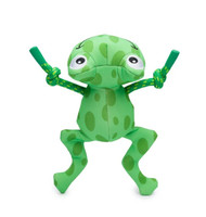 fabdog Floatie Frog Plush Dog Toy