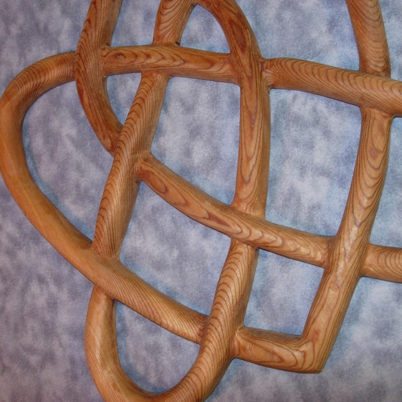 Celtic Knot of Four Hearts-family Love Knot Wood Carving 