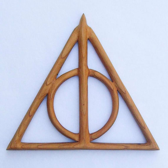 Deathly Wand Stone Cloak Symbol Embroidered Flexfit Adult Cool & Dry Sport