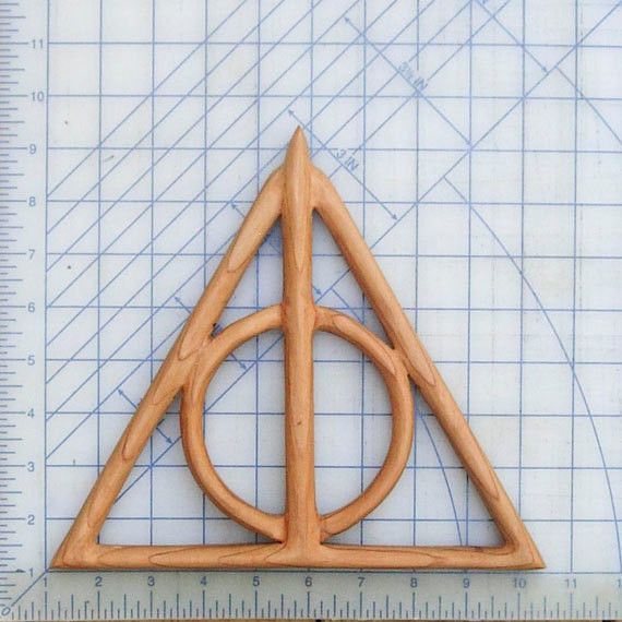 Deathly Wand Stone Cloak Symbol Embroidered Flexfit Adult Cool & Dry Sport