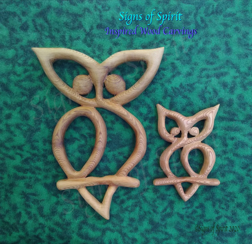 Celtic Owl Knot by Signs of Spirit. Full and Miniature size.