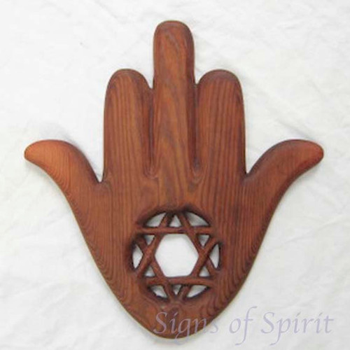 Chamsa with Star of David -Hamsa Symbol of Protection - Hand of Miriam