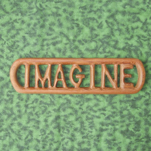 Imagine wood carving by Signs of Spirit