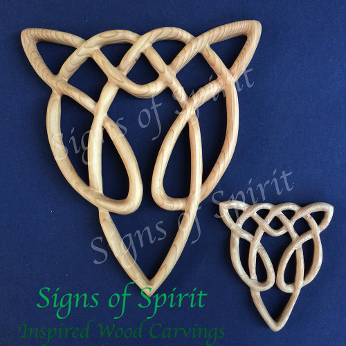 Celtic Wolf Knot by Signs of Spirit ~ Inspired Wood Carving