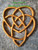 Celtic Knot of Motherhood, Two Hearts Entangled, Well-spring of Love wood carving by Signs of Spirit.