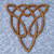 Celtic Wolf -Free Spirit Knot - Artistic variation of Triquetra of Endless Love Wood Carving