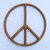 Peace Sign Wood Carved Peace Symbol of Peace Movement