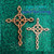 Braided Celtic Cross Miniature by Signs of Spirit ~ Inspired Wood Carvings