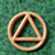 Miniature AA Sobriety Circle and Triangle Symbol of Recovery Alcoholics Anonymous Symbol of 12 Step Program Unity Recovery and Service
