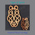 Cat Love Knot, Symbol of Anti-Co Dependency by Signs of Spirit ~ Inspired Wood Carvings. Example of Full and Miniature size.