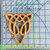 Measurement - Mini Wolf Knot Follow green line to left and bottom, subtract 1 inch.