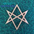 Unicursal Hexagram wood carving by Signs of Spirit
