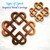 Four Hearts Squared Celtic Love Knot- Lifetime of Love wood carved symbol by Signs of Spirit
