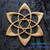 Star of David Lotus Flower Wood carving by Signs of Spirit