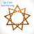 Bahá’i Symbol of Faith, Nine-Pointed Star wood carving, Woven Trianlges Variation by Signs of Spirit ~ Inspired Wood Carvings