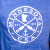 Washed Minnesota USA Paddles Pullover Hoodie Sweatshirt - Assorted 6ct