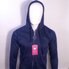 Woman's Navy Full Zip Hooded Sweatshirt - 6ct