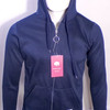 Woman's Navy Full Zip Hooded Sweatshirt - 6ct