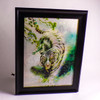 Framed 14" x 18" Tiger/Wolf/Leopard 3D Triple Image