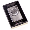 Chrome Harley Davidson Logo + Wheel Embossed Zippo Lighter