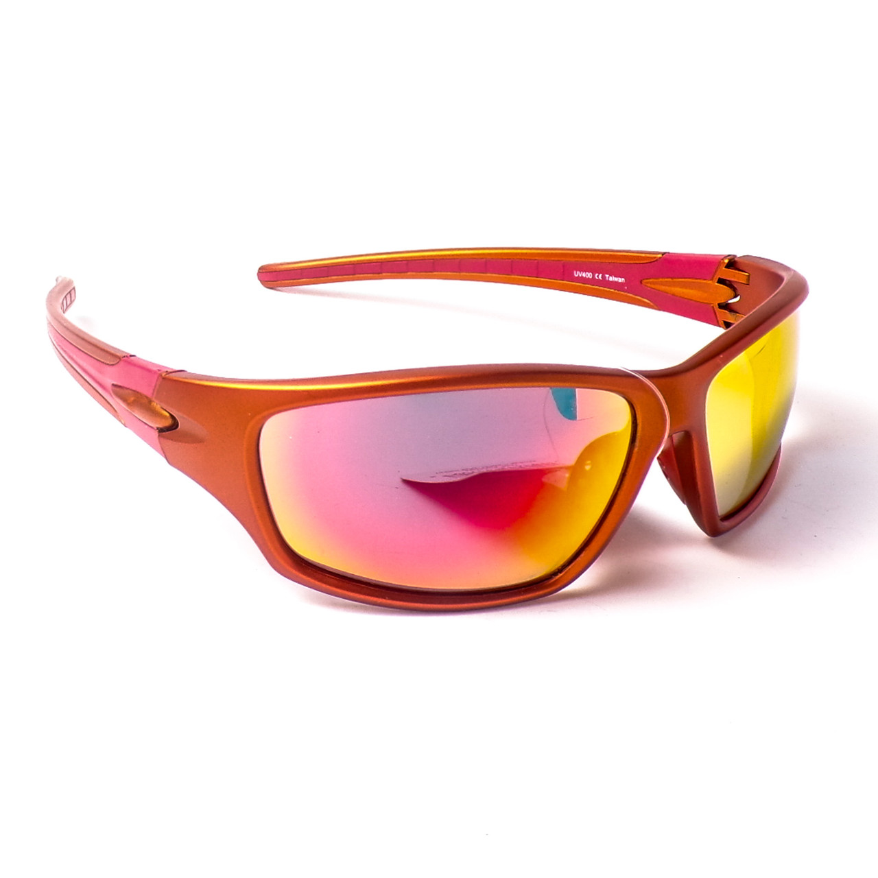 Two Tone Full Frame Sport Sunglasses - Assorted 3 Pack