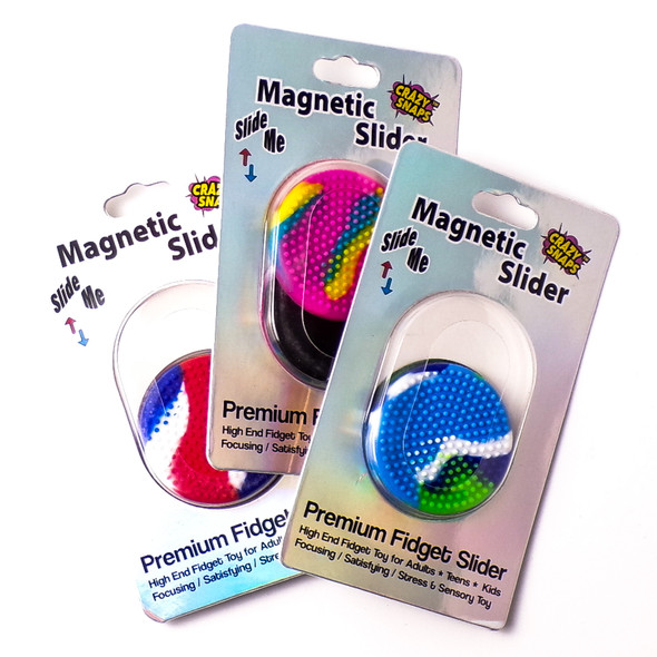 Premium Magnetic Fidget Slider - Assorted 12ct