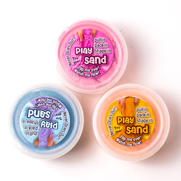 Small Play Sand Containers - Assorted 6ct