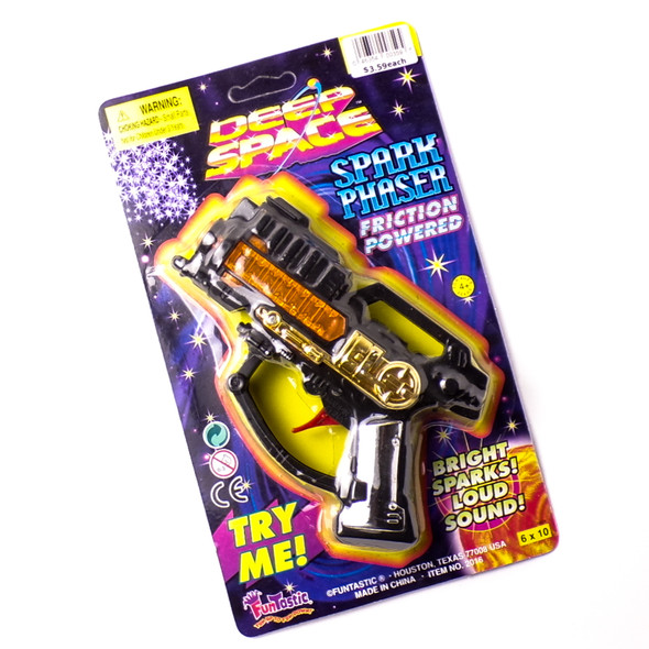 Friction Powered Deep Space Spark Phaser - 3ct