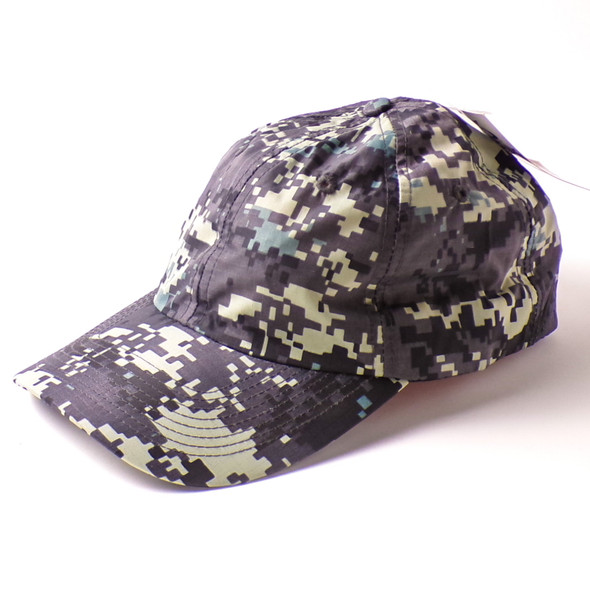 Pixelated Camouflage Weather Resistant Hats - Assorted 6ct