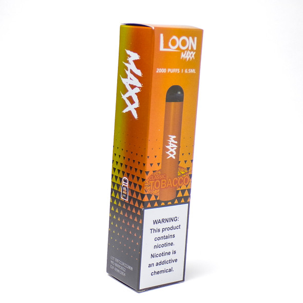 LOON MAXX - CLASSIC TOBACCO - 2000 PUFFS | 6.5ml - FLAVORLESS