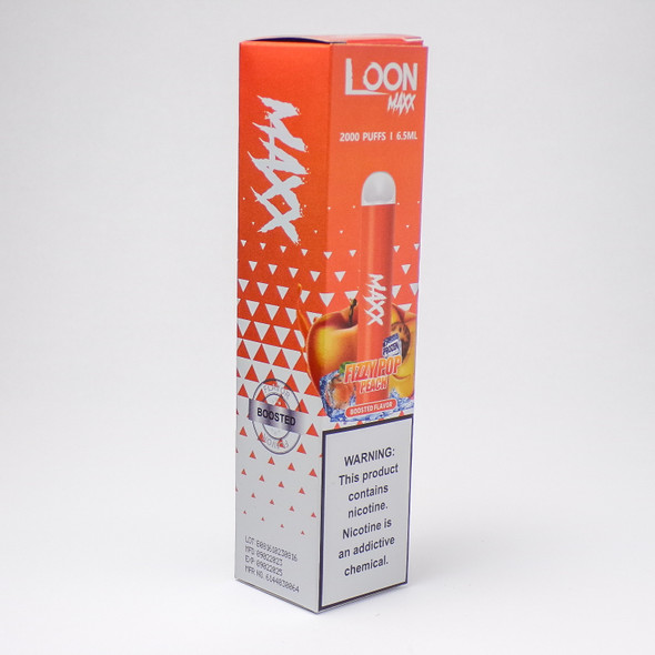 LOON MAXX - FROZEN FIZZY POP PEACH - 2000 PUFFS | 6.5ml - BOOSTED FLAVOR